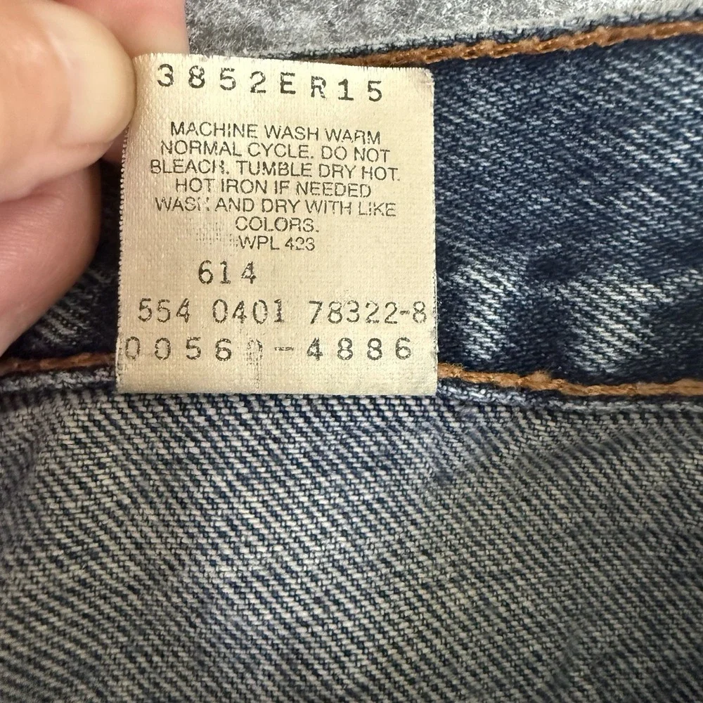 Vintage Levis 560 Jeans Mens 34x30 Loose Fit Y2k Tapered Leg Denim Made USA FLAW